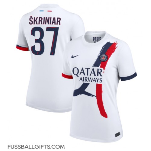 Paris Saint-Germain Milan Skriniar #37 Fußballbekleidung Auswärtstrikot Damen 2024-25 Kurzarm